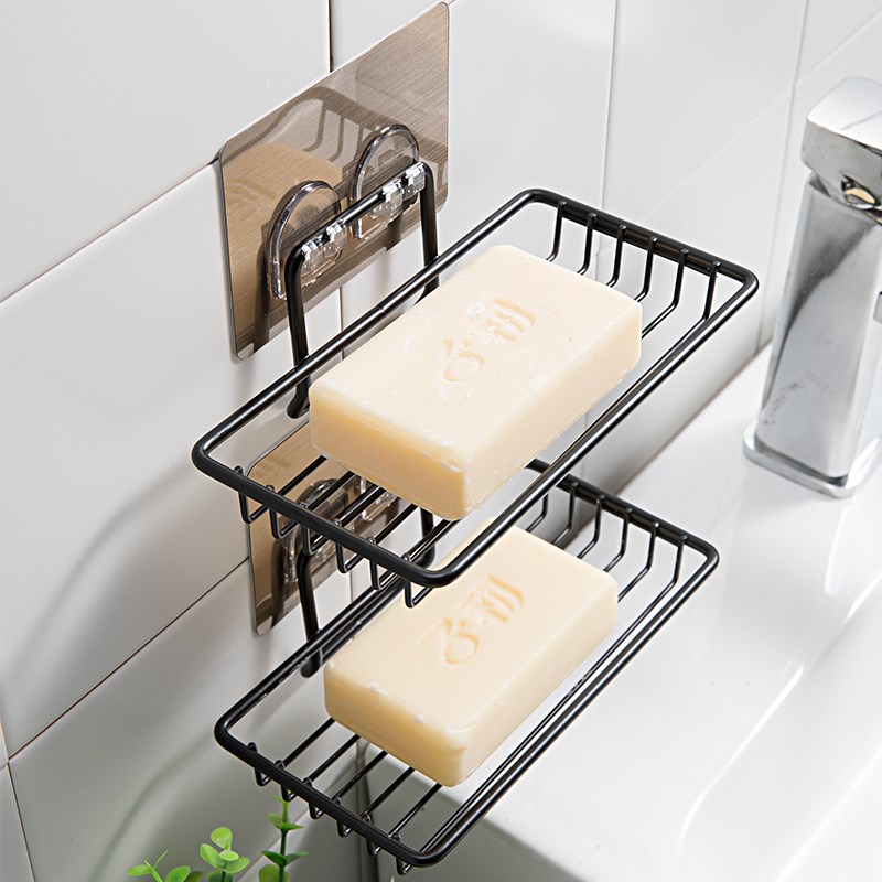 天台悦先肥皂盒置物架香皂盒壁挂式沥水免打孔肥皂架子家用新款大