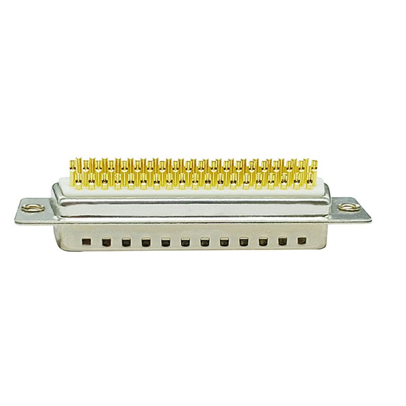 D-sub 78pin连接器 镀金实芯针 四排HDB78母头高密度D型线束插头