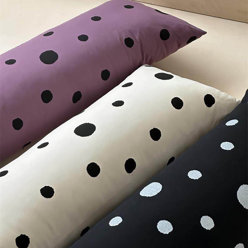 ins韩系波点长条抱枕一只可爱床头靠枕夹腿抱枕腰靠双人枕芯公寓