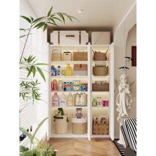 钢制阳台储物柜大容量杂物柜防水防晒靠墙行李箱铁皮柜收纳置物柜