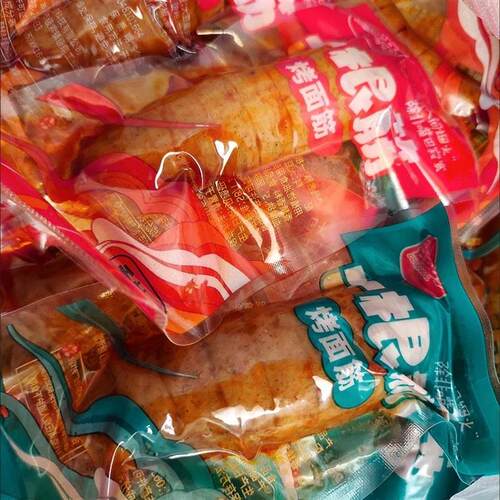 一根筋烤面筋开袋即食小包装豆类蛋白制品烧烤网红零食