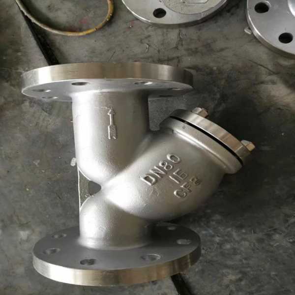 GL41H-64P DN50工业水污水蒸汽导热油304不锈钢Y型法兰过滤器
