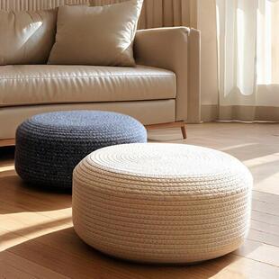 蒲团坐垫地上家用团蒲客厅小坐墩子榻榻米地毯坐墩小凳子矮凳地垫