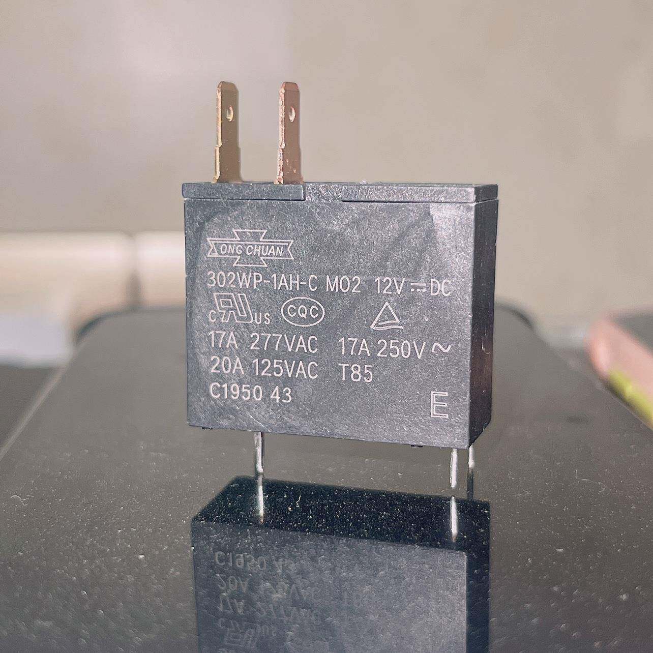 松川302WP-1AH-C 12V 17A 277VAC 20A 热水器 微波炉继电器JQX62F