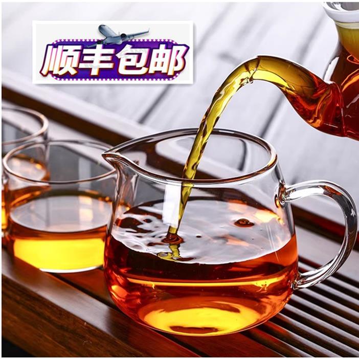 北大史透明玻璃公道杯纯手工加厚耐热倒茶分茶器功夫茶具茶海公杯图片
