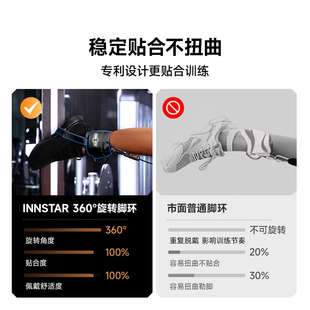 龙门架脚踝扣绳索后踢练臀健身脚环踝绑腿臀部训练器练腿健身配件