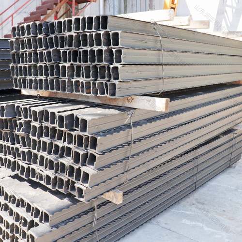 矿用单体液压支柱支护顶板π型梁一字顶梁金属铰接顶梁排型钢梁