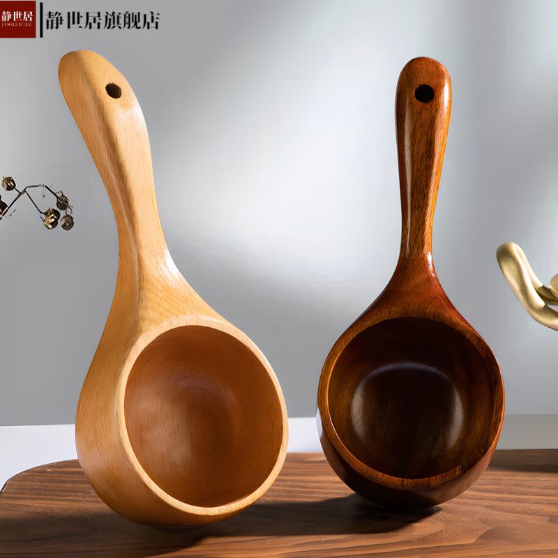 日式大汤勺吃螺蛳粉木勺子吃播