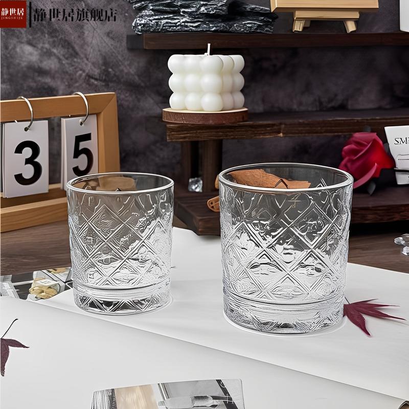 浮雕威士忌酒杯礼盒套装酒吧KTV