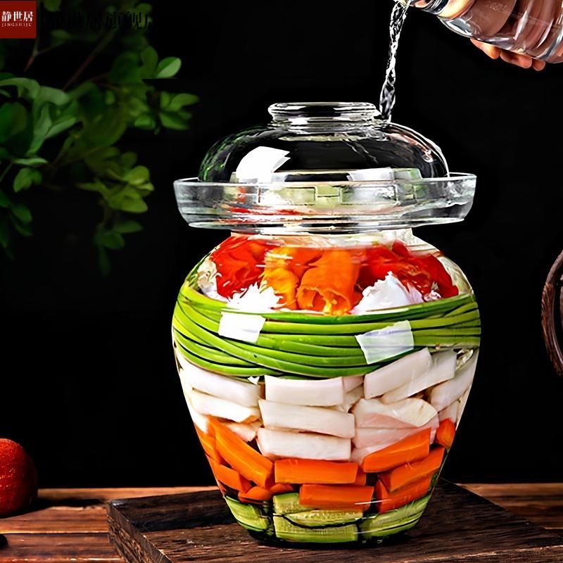 厨房腌菜罐加厚透明玻璃泡菜坛