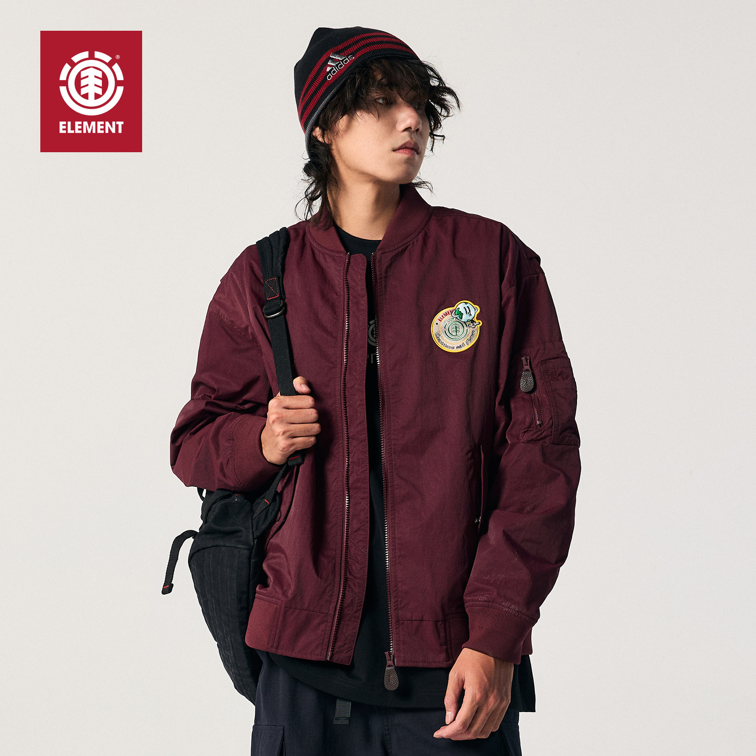美国ELEMENT滑板飞行夹克男