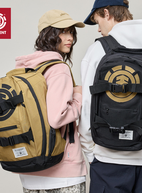 美国ELEMENT专业滑板包街头风34L大容量双肩包牛津高密度耐磨书包