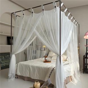 高级法式 2025新款 防尘顶宫廷蚊帐家用卧室三开门落地加密公主床幔