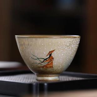 手绘纯手工仕女高端主人杯单杯女景德镇陶瓷茶杯品茗杯个人杯茶具