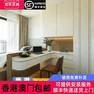 香港全屋定制榻榻米衣柜床一房变两房隔间房隔断床儿童上下床订造