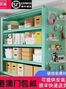 香港澳门包邮家用货架置物架落地多层储物架阳台杂物快递仓库收纳