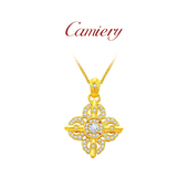 CAMIERY十字金刚杵项链男款 轻奢高级感气质大气日常百搭配毛衣