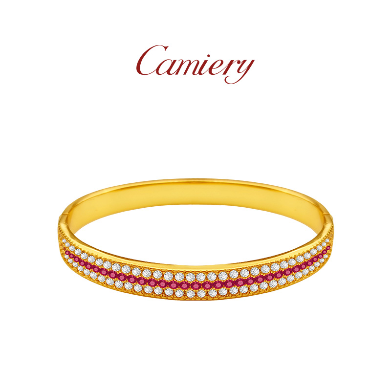 CAMIERY百搭时尚玫瑰花窗手镯 气质复古好看轻奢小众精致手镯