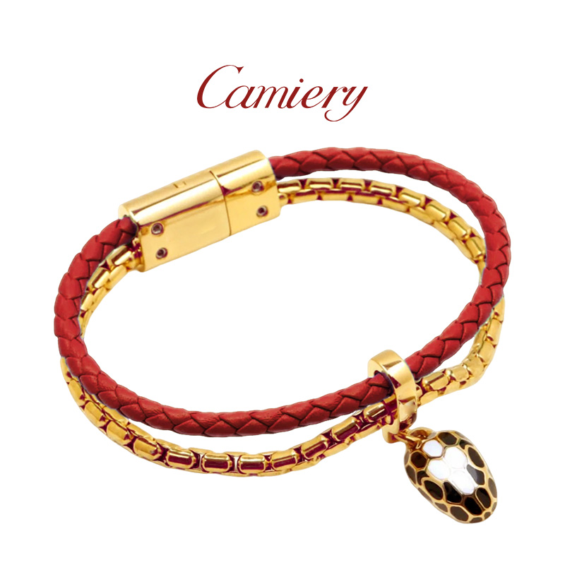 CAMIERY 时尚新款蛇头手链轻奢小众精致手链不掉色高级感百搭手链