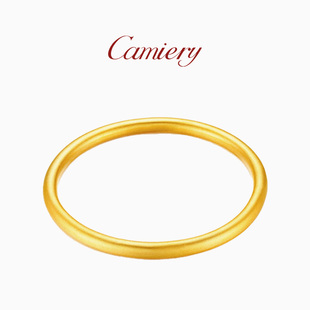 无负担极简风 CAMIERY 镀24K金 素圈手镯 遇水不褪色 新店冲量