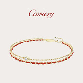 CAMIERY 本命年双层红绳手链轻奢小众精致高级感新年礼物情侣手饰