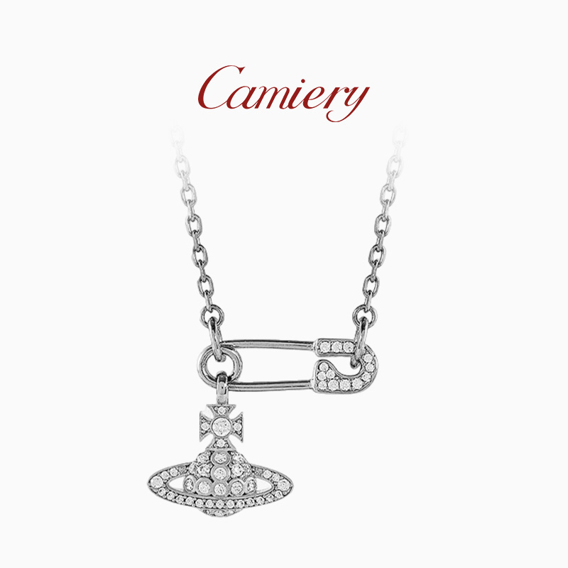 CAMIERY西太后土星别针项链女
