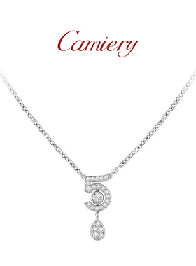 CAMIERY 经典带钻五号水滴项链女款高级感轻奢小众绝美锁骨链百搭