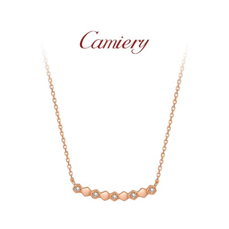 蜂巢项链女设计感轻奢小众