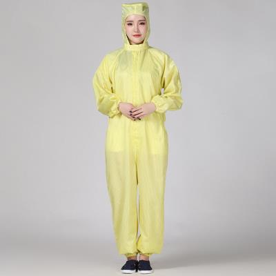 厂促防静电连帽连体服无尘车间静电衣工作洁净化服防尘服三连体品