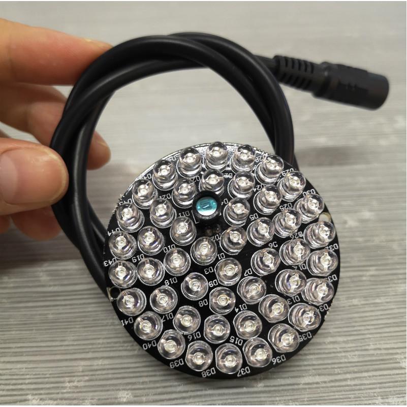 监控红外补光红外辅助灯板850波长相机辅助灯12V 48f5灯