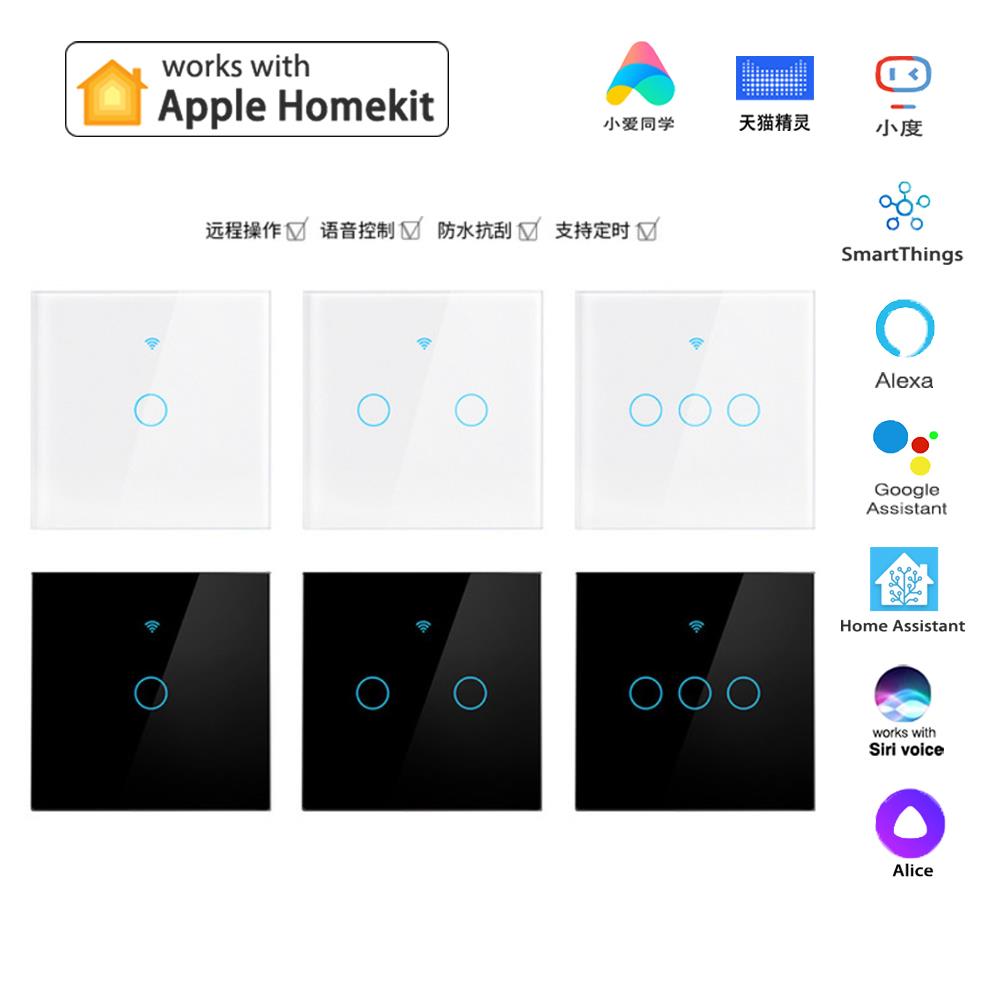 HomeKit面板开关智能家居86型Siri语音WiFi远程控制单火零版MFI