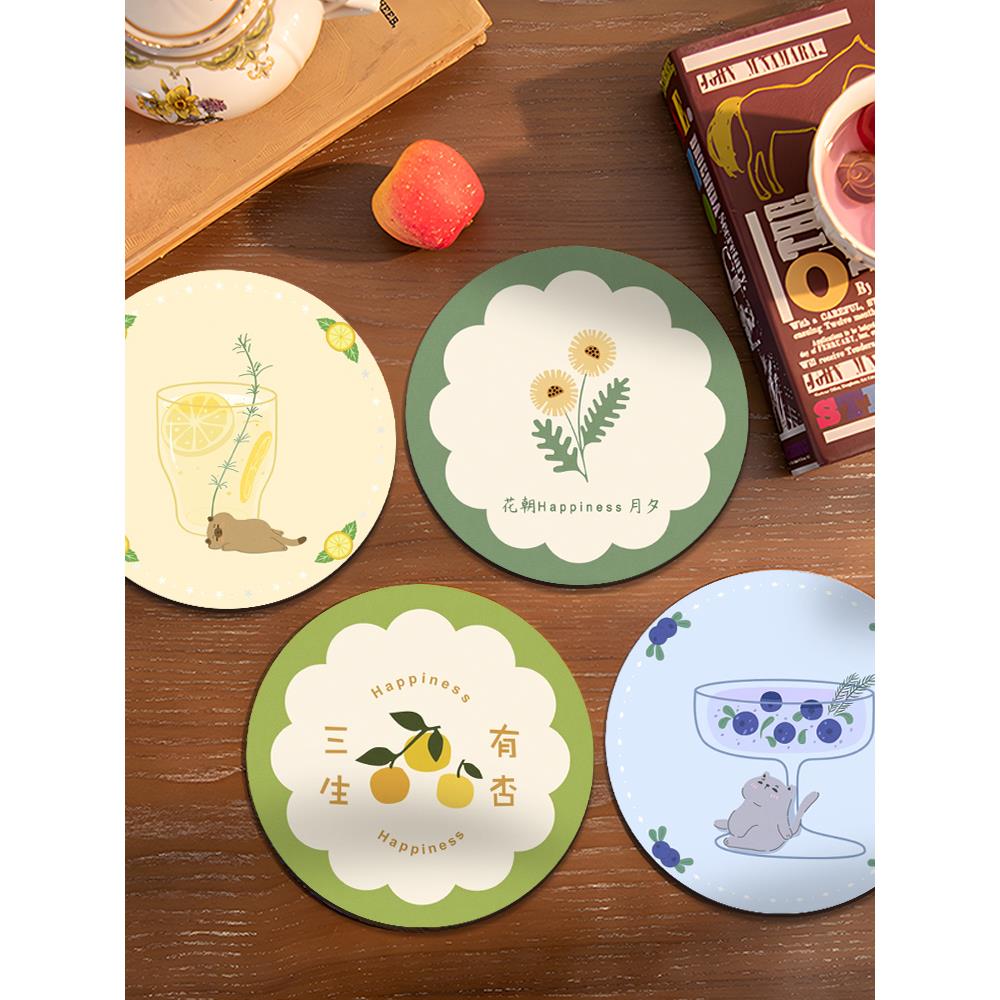 隔热垫杯垫防烫耐低温碗垫锅垫桌垫茶垫吸水硅藻泥餐桌垫茶席