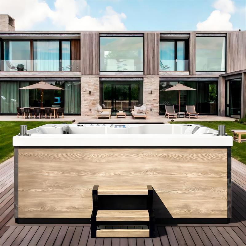 豪华冲浪按摩浴缸家用SPA水疗泡池温泉恒温加热别墅户外游泳大池