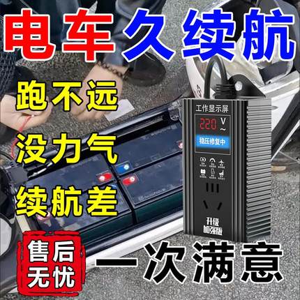 增加续航】电动车电瓶修复器正品48V60V72Vh三轮车二轮车电瓶通用