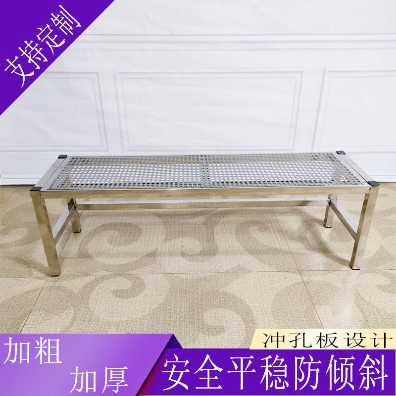 不锈钢加厚增高底座鱼缸花卉置物架多功能带轮移动落地单双层简约