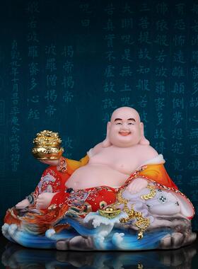 弥勒佛大肚开心笑佛像弥勒汉白玉笑佛弥勒佛菩萨大肚笑佛招财摆件