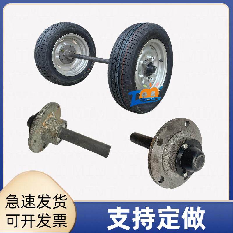 拖车轴四孔五孔六孔轴头葫芦头牵引车后桥轮毂法兰定做半截轴头