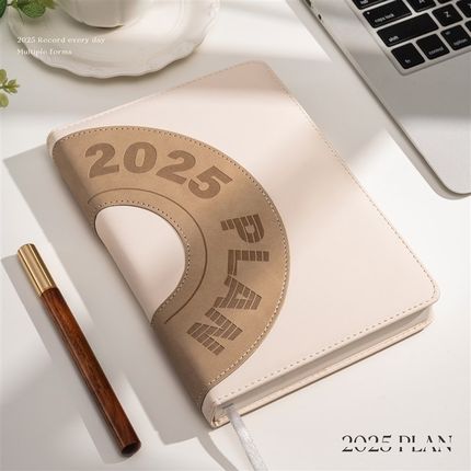2025年日程本工作计划表定制可印logo效率手册365天打卡年日历办