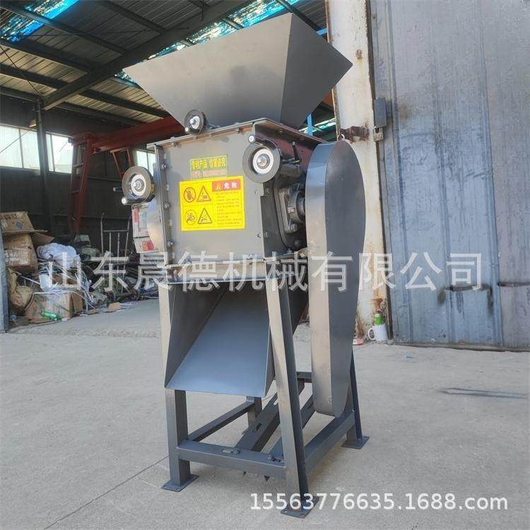 对辊式小型五谷杂粮挤扁机 家用豆扁高粱酿酒破碎机
