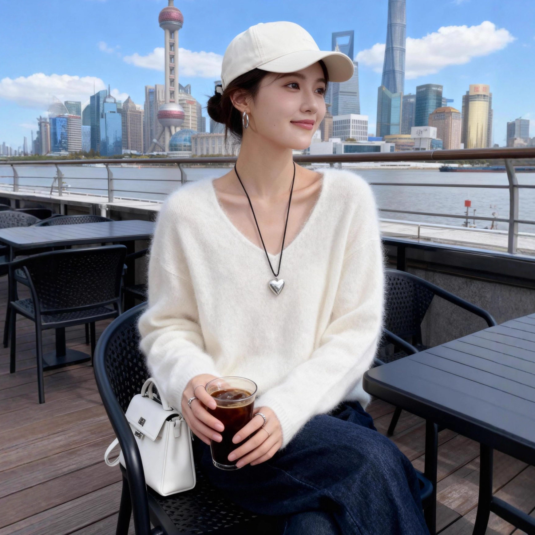 韩版260克羊绒拉毛毛衣羊绒羊毛衣