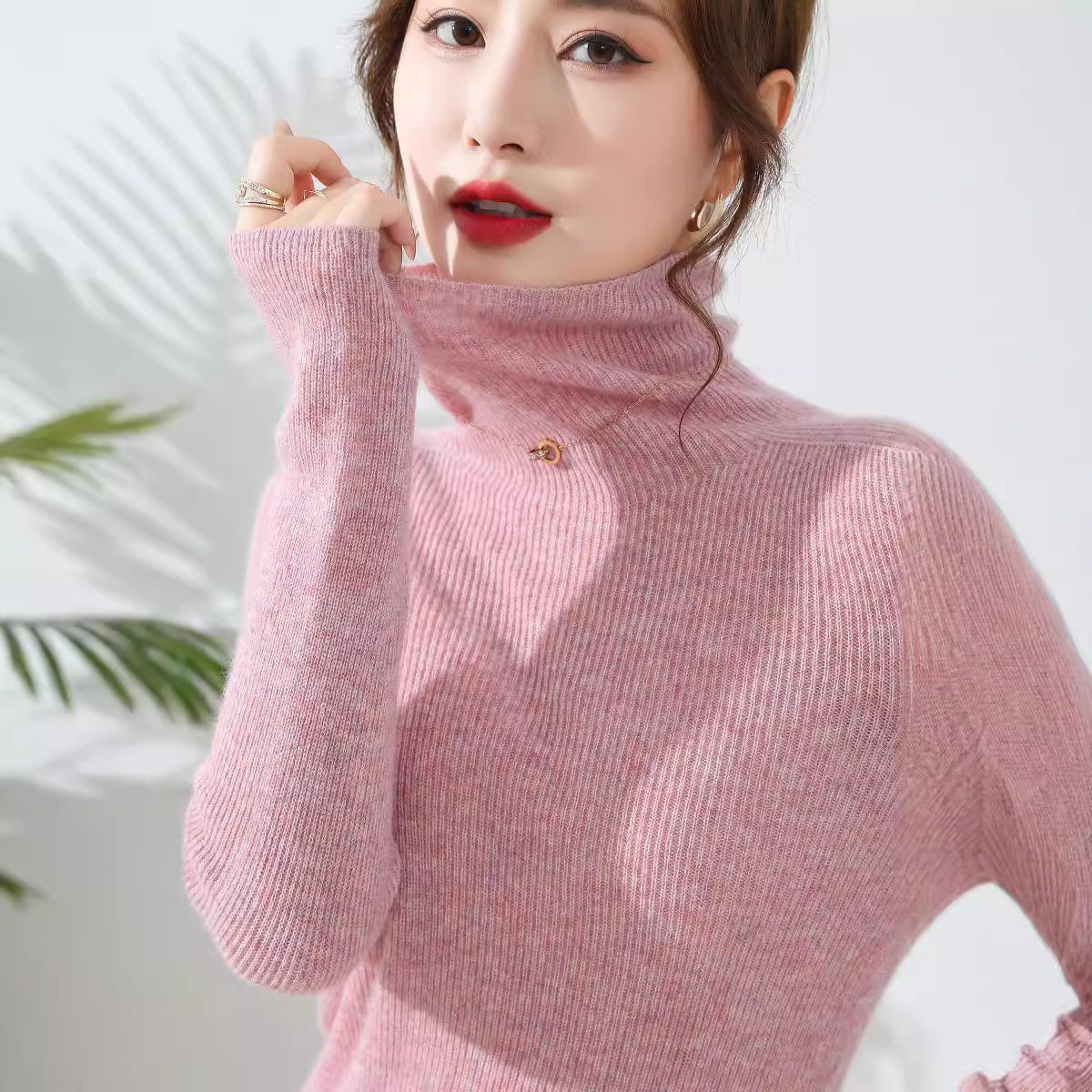 100纯小山羊绒毛衣女高领秋冬新款羊绒衫内搭保暖针织打底衫,女装/女士精品,羊绒衫,淘宝优惠券,粉丝福利购,淘宝优惠卷