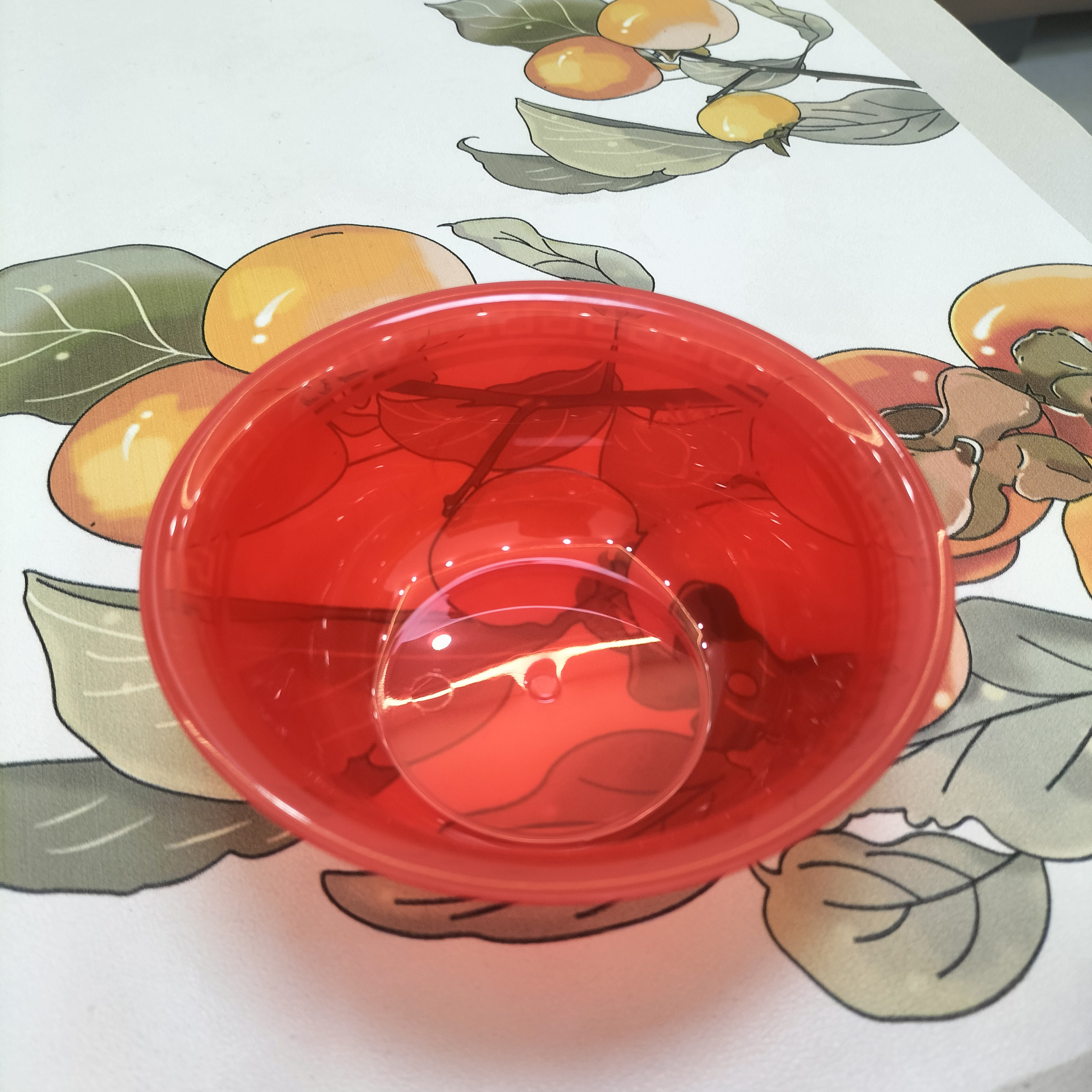 一次性红色硬质塑料航空杯耐高温食品级结婚乔迁节日喜庆餐具