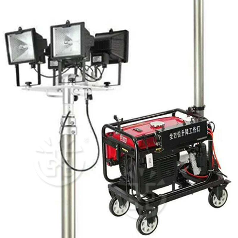 SFW6110自动升降工作灯4x500W移动灯遥控杆户外抢修灯强光投光灯