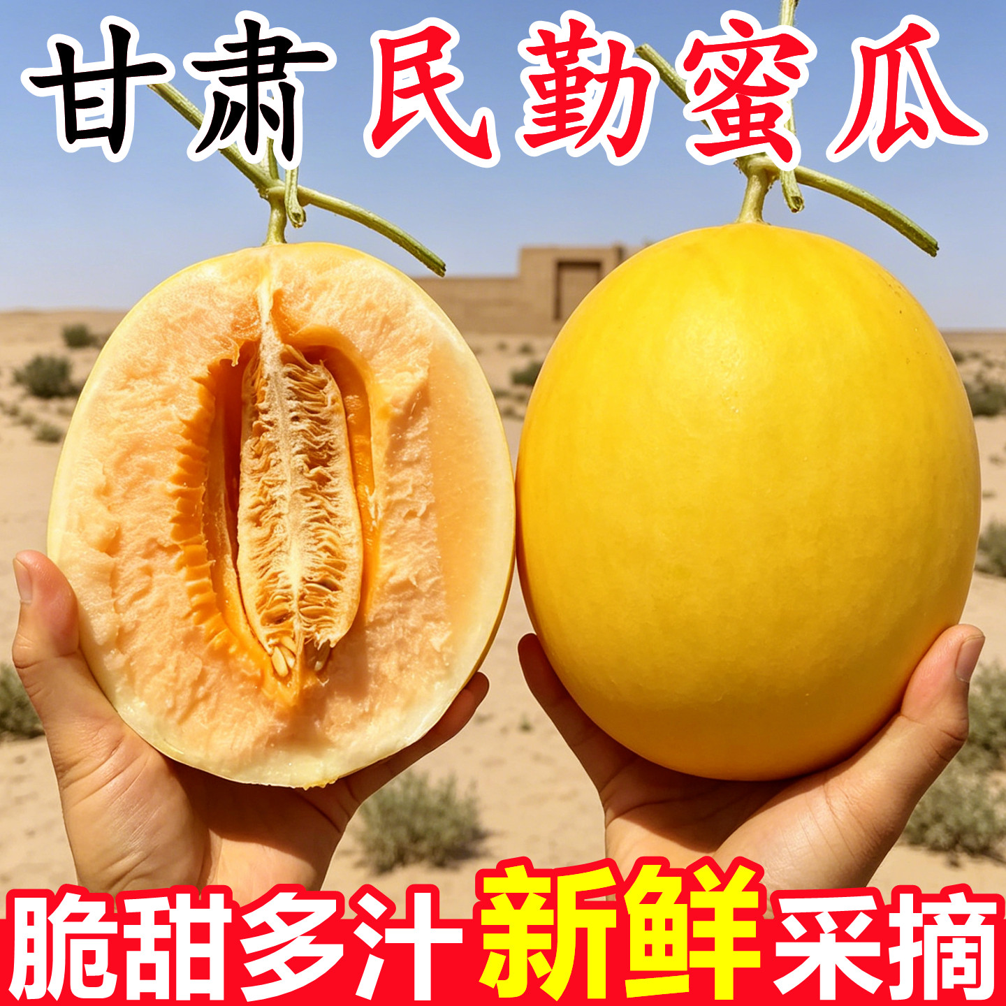【正宗甘肃民勤蜜瓜】已上热销榜