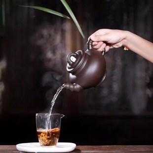 家用紫砂壶花器茶壶纯茶具宜兴泡茶壶花货报竹壶竹段一件