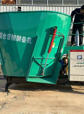 9立方TMR全日粮饲料混合搅拌机牛羊饲喂配料机自动称重拌料设备