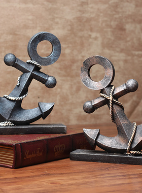 地中海装饰品覆古船锚摆件陈列道具家居餐厅咖啡厅酒吧装饰摆设