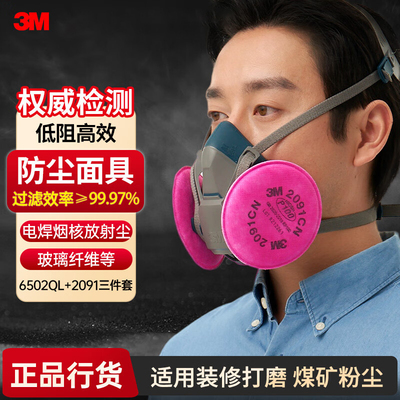 3m防毒面具6502QL快扣版