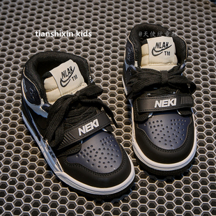 男童鞋子秋冬款2025新款儿童气垫运动鞋潮鞋中大童女童跑步鞋加绒