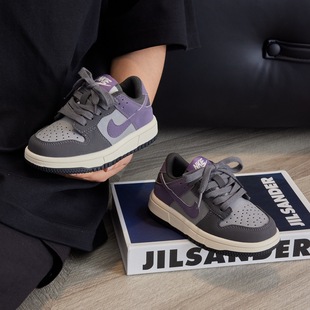 紫色儿童运动鞋2025新款春秋男童鞋子中大童休闲鞋女童板鞋低帮潮